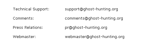 Ghost Hunting .org Email gif